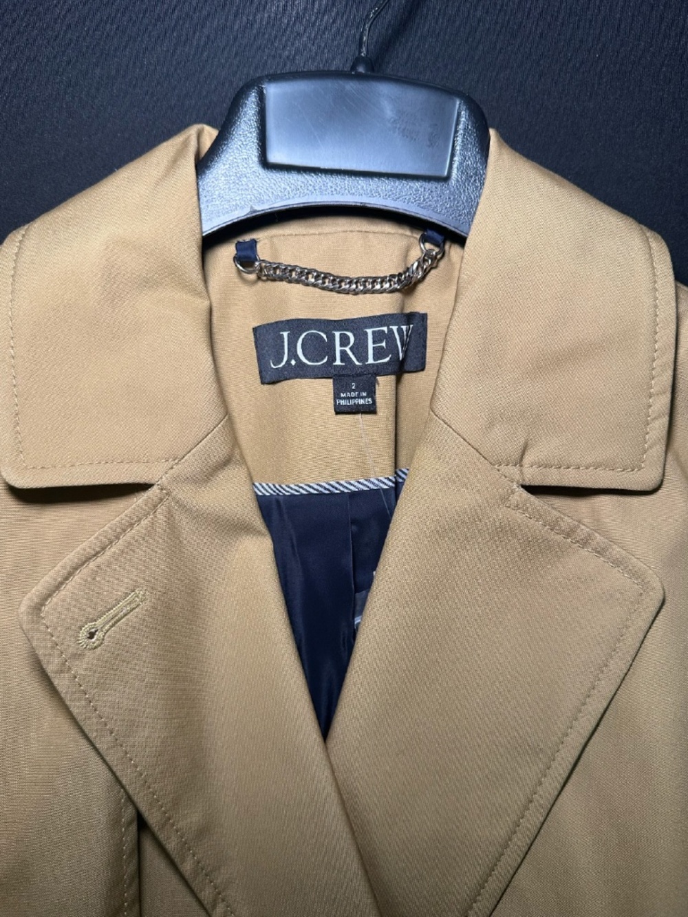 J Crew Cropped Icon Trench Coat - Picture 6 of 11